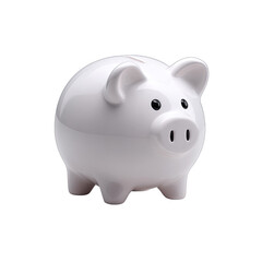 Obraz premium White piggy bank, simple design