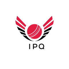 IPQ Cricket Company logo. IPQ Tournament and Team logo design and business. IPQ Branding Design best icon.

