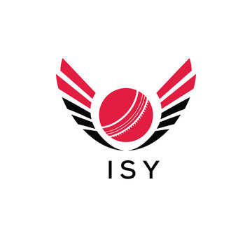 ISY Cricket Company logo. ISY Tournament and Team logo design and business. ISY Branding Design best icon.
