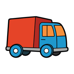 A delivery truck designed for transporting goods, featuring a spacious cargo area and sturdy build, ensuring safe and efficient shipment from warehouses to destinations.
