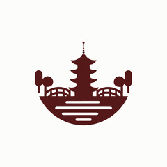 Japan Landmark Logo