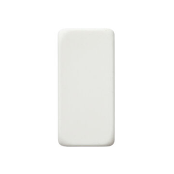 Blank white eraser on isolated background