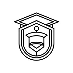 scholarship fund icon isolated on white