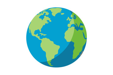 earth globe vector illustration
