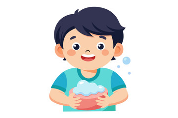 little boy with a ball