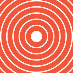 Athletics track background. Orange and white radial circle background pattern.