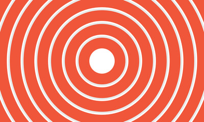 Athletics track background. Orange and white radial circle background pattern.