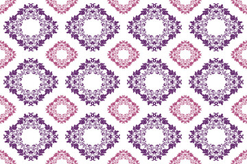Damask seamless pattern, seamless vector pattern, geometric pattern, motif, background, decorative pattern, wallpaper, art ornament, fabric, vintage.
