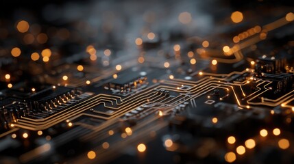 Circuit board closeup