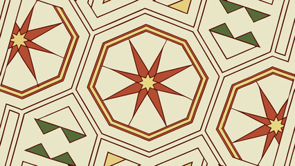 seamless pattern with geometric shapes