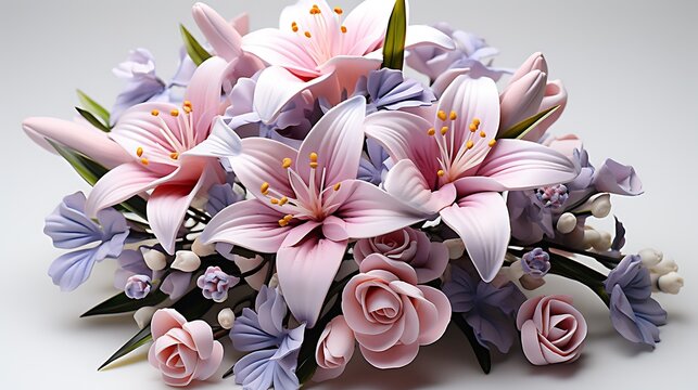 bouquet of pink and white flowers