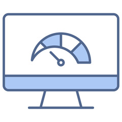 Internet Speed Blue Icon