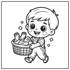 Chibi Boy Coloring Pages