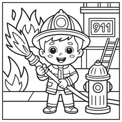 Chibi Boy Coloring Pages