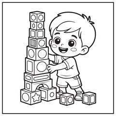 Chibi Boy Coloring Pages