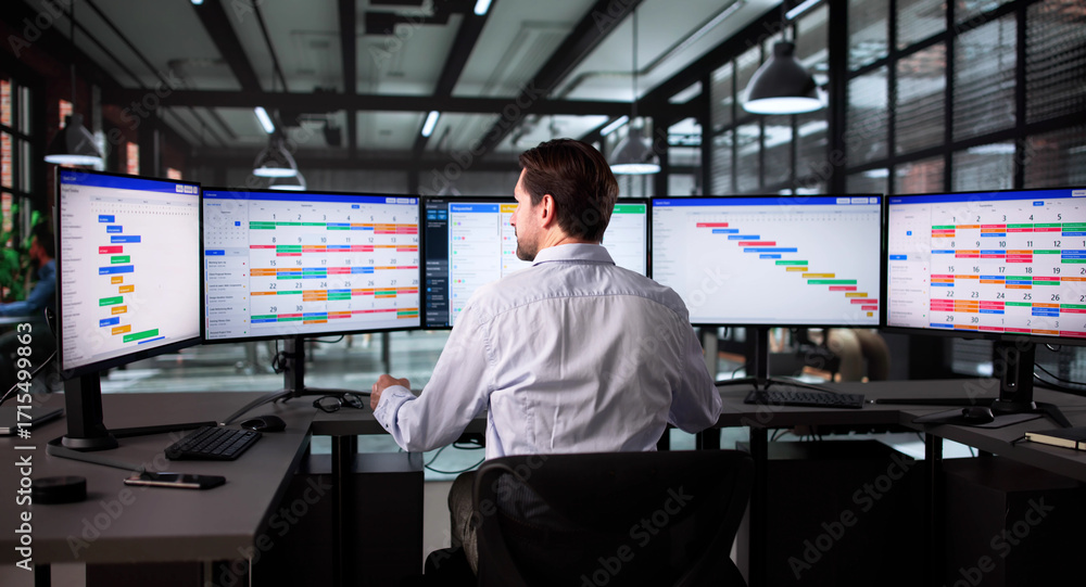 Poster senior project manager using scrum software