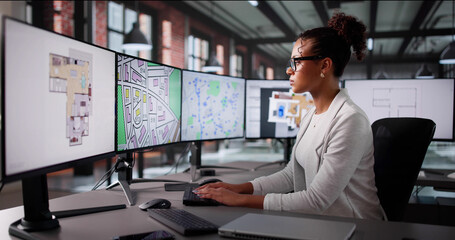 The African Cartographer Mapping Towns And Cities