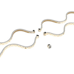 LED strips and connectors for lighting systems isolated PNG with Transparent Background