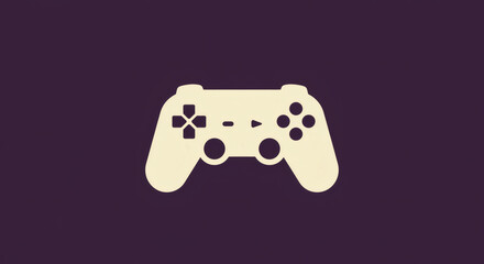 Minimalist illustration of a classic game controller.
