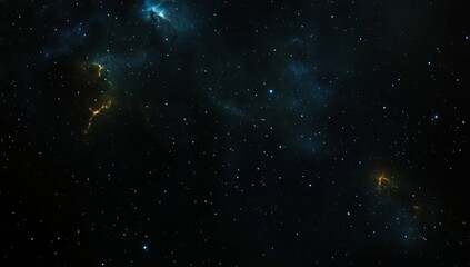 Fototapeta premium Deep space view featuring star fields, nebulae, and cosmic dust clouds in a dark celestial environment
