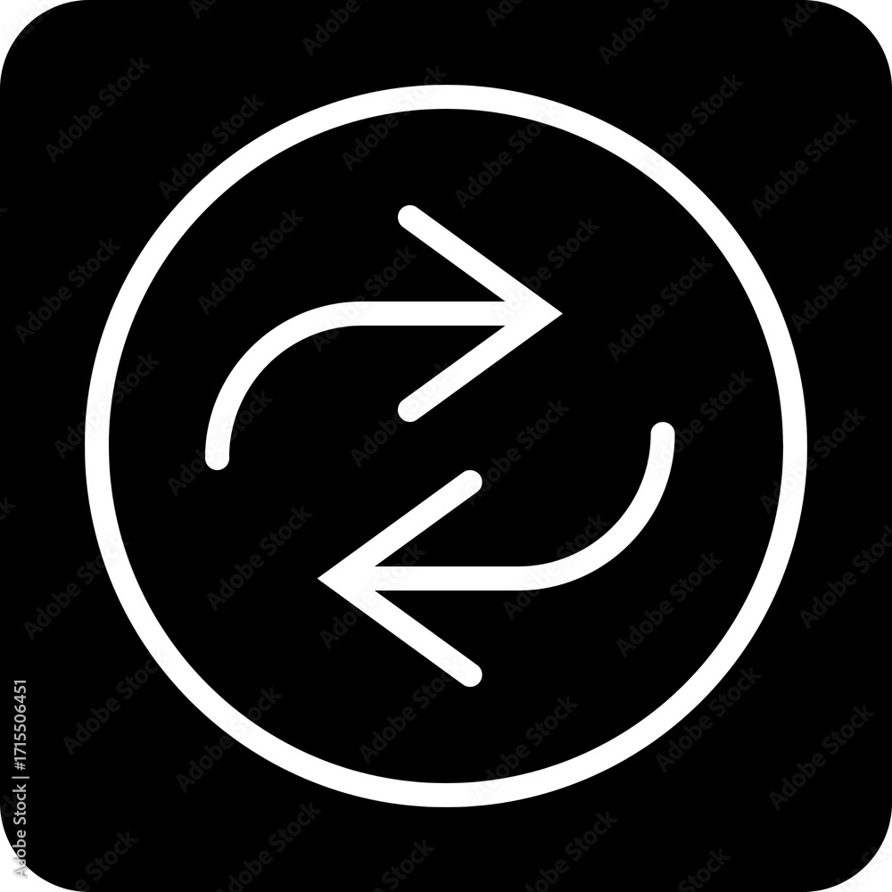 Poster repeat all playlist loop icon for music players