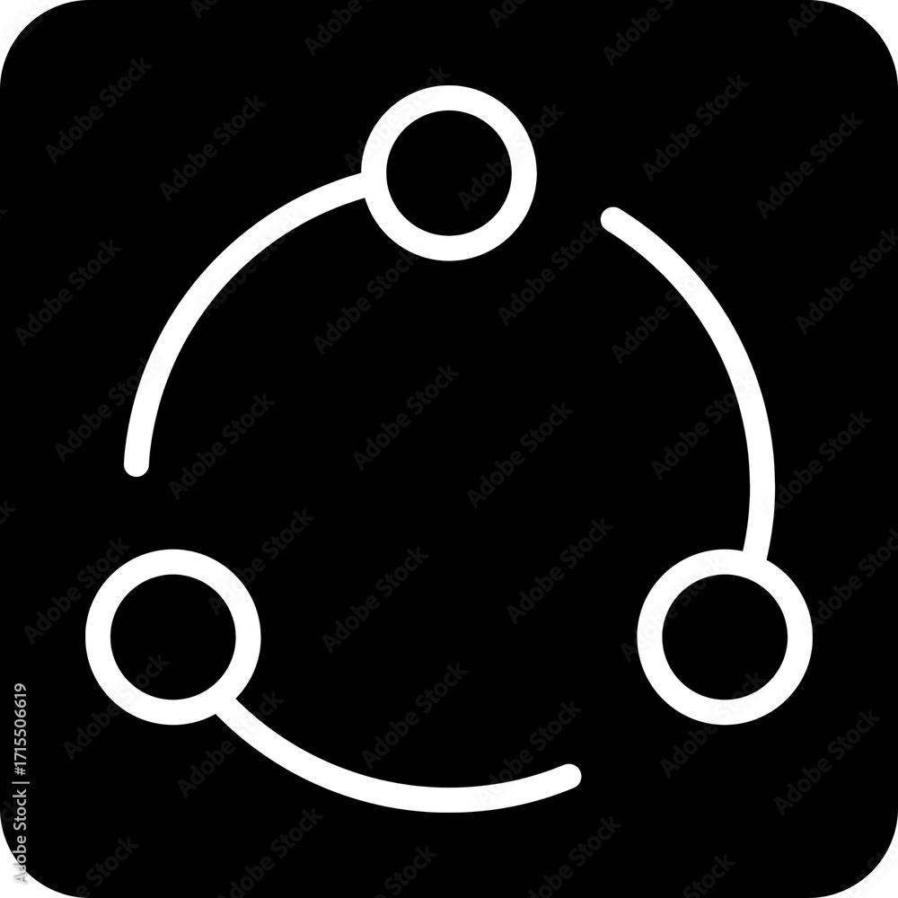 Poster box with arrow share icon for content sharing and forwarding