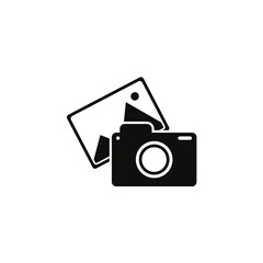 photo camera icon vector