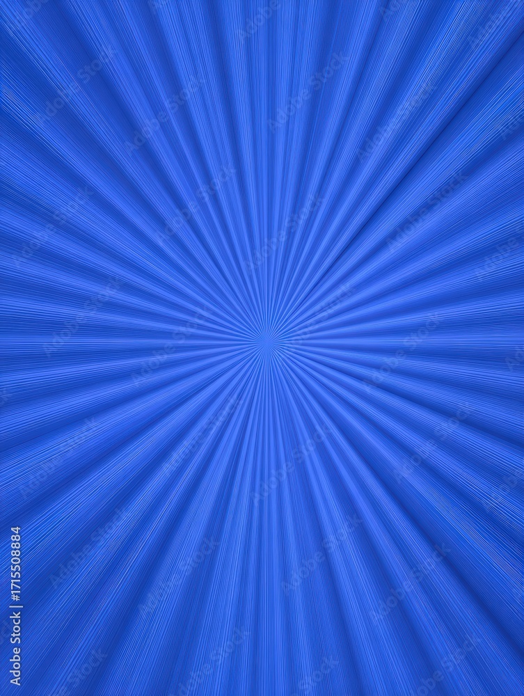 Poster dynamic blue background with radiant rays emanating from center creating a vibrant energetic visual 