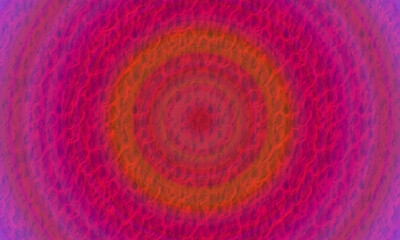 Vibrant abstract red orange concentric circle background.