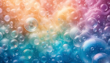 Vibrant Colorful Soap Bubbles Isolated on Transparent PNG Background for Creative Designs