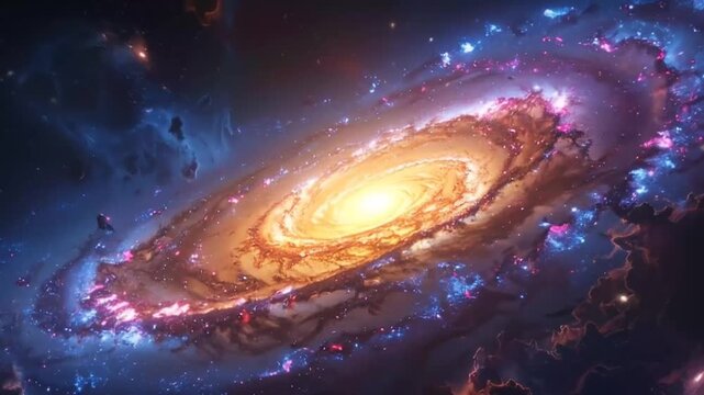 Majestic Spiral Galaxy: Cosmic Beauty and Wonder