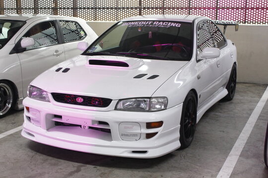 Subaru impreza wrx sti at Vinfast community car meet (VCCM) in Paranaque, Philippines