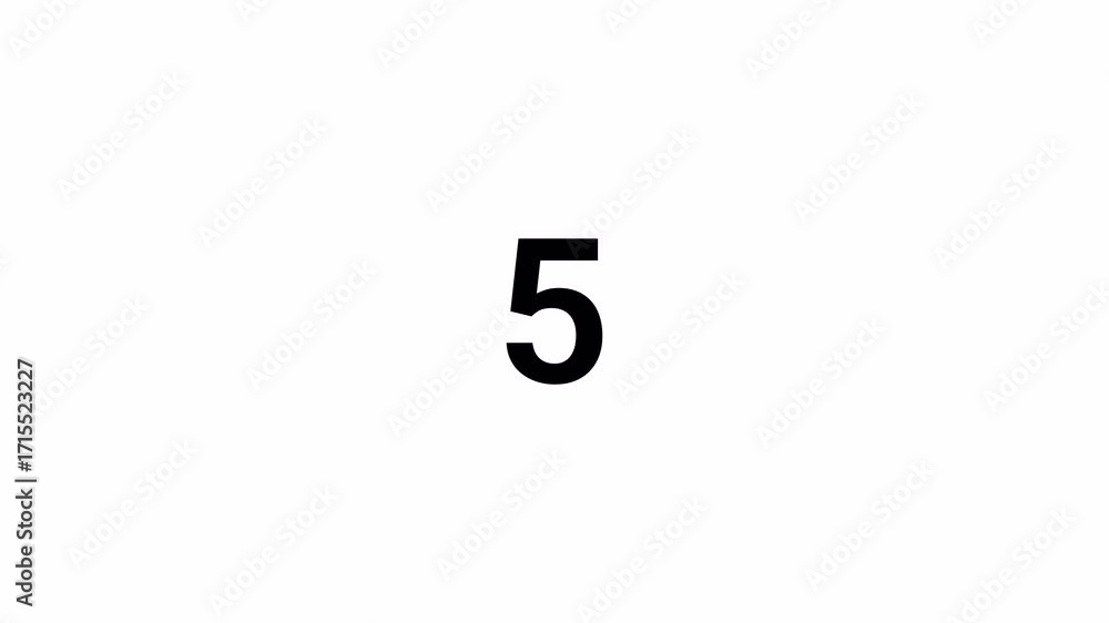 Poster animated 10 second circle countdown – numbers 10 to 0 – 4k video for editors