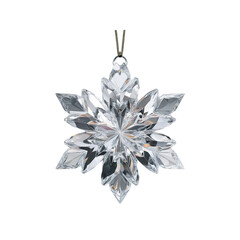 Sparkling Crystal Snowflake Ornament - Elegant Christmas Decoration