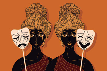 theater drama and comedy muses