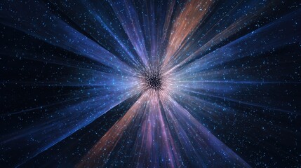 inflection. A dark matter vortex warping the fabric of spacetime, with light bending into impossible shapes. STEM education sheets, lab safety posters, designed for biotech research communications.