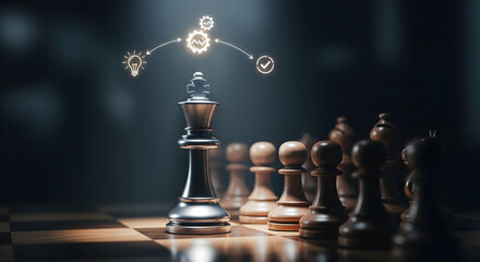 Strategic leadership guiding innovation and execution for business success