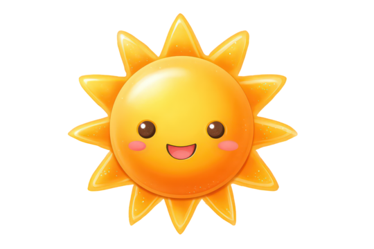 Cute Cartoon Sun Character