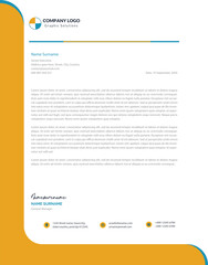 Creative and Modern simple letterhead template for company