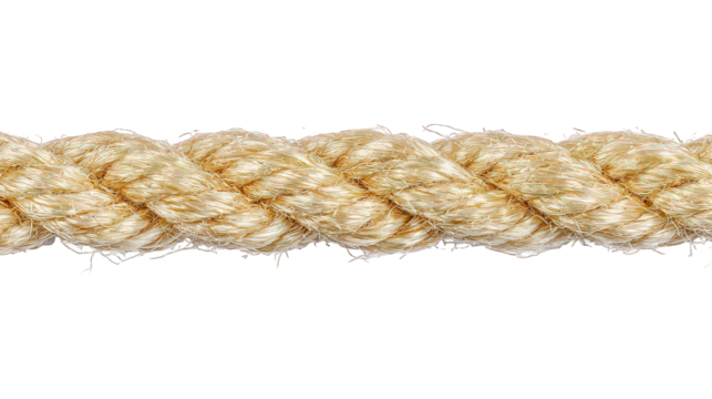 Beige and White Twisted Rope Texture on Black Background