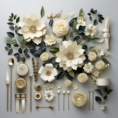wedding rings on the table