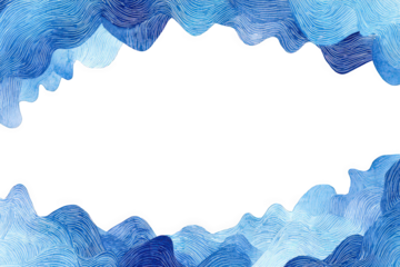 Abstract blue wave design with flowing lines and textures.