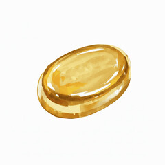 Gilded Lather gold soap isolated watercolor vector illustration svg