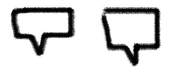 Hand Drawn Sketch Chat Bubble Icon, Isolated on Transparent Background