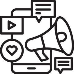 Content Marketing Strategy Digital Icon Vector