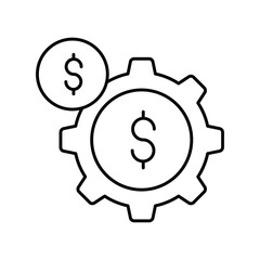 Asset Management thinline icon , vector, pixel perfect, illustrator file 
 