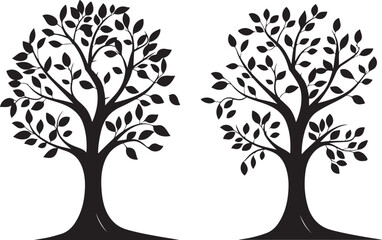 Elegant Tree Silhouette Bundle