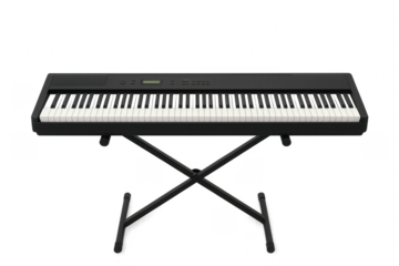 Digital piano electric keyboard on a stand