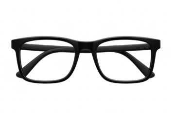 Black frame eyeglasses showing modern fashion accessory with vision
