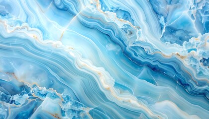 Obraz premium Stunning Blue Marbleized Design For Interior Decor